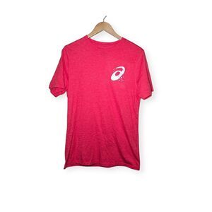 ASICS Unisex “Snow Way I’m Skipping My Run” Holiday Run Tee Classic Red Small